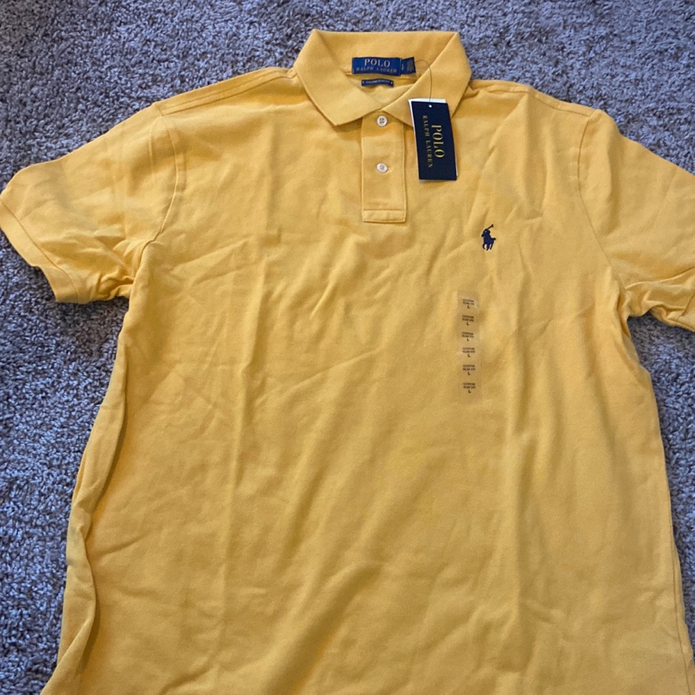 Ralph Lauren yellow polo shirt